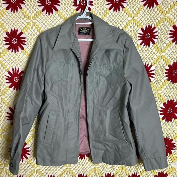 Men's Vtg 70’s Gray Windbreaker Jacket - Picture 4 of 16